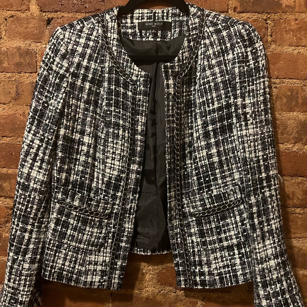 Nine west tweed suit jacket size 6 - Picture 4 of 13